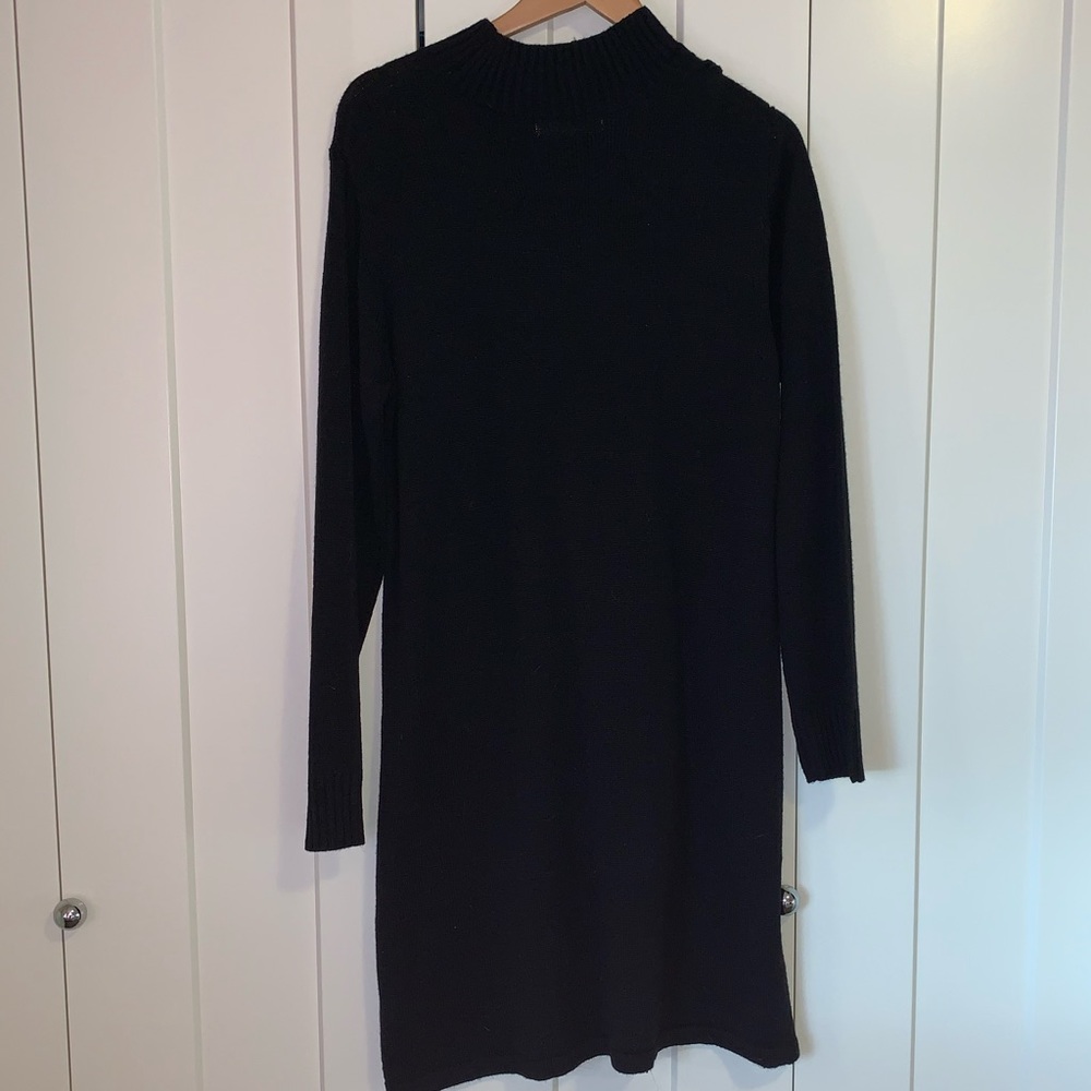 Signature Collection black knit sweater dress XL - Picture 5 of 6